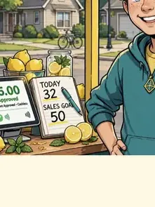Lemonade Stand, a storybook