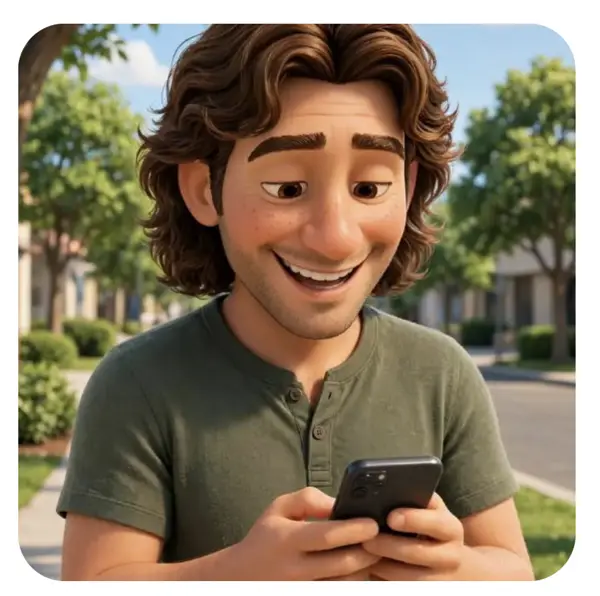 Mike smiling