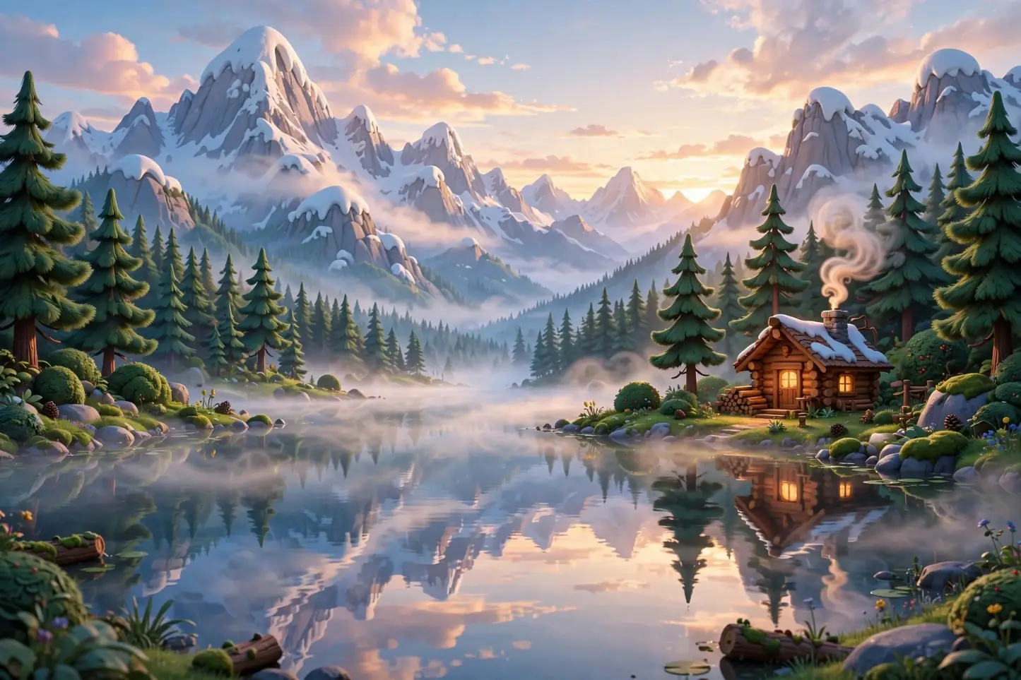 The lake cabin