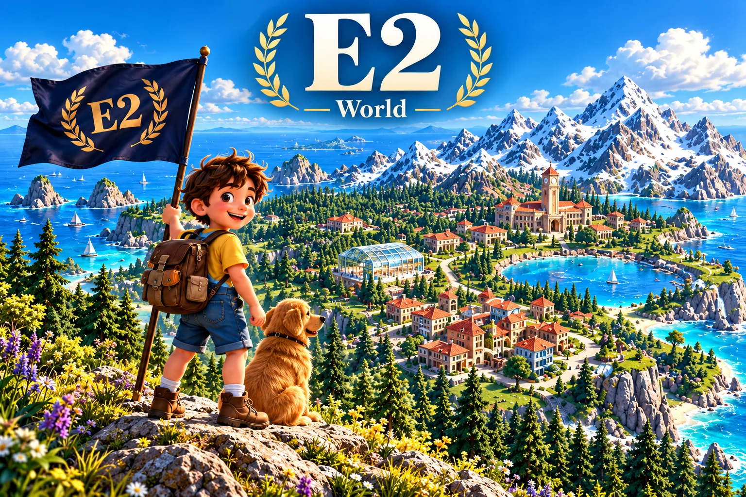 E2 World, an open 3D world