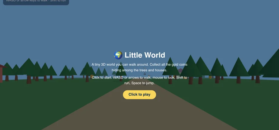 Little World, a tiny 3D world